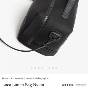 Luca Black Nylon Baby Bag! It’s a lunch box but used as a diaper bag!